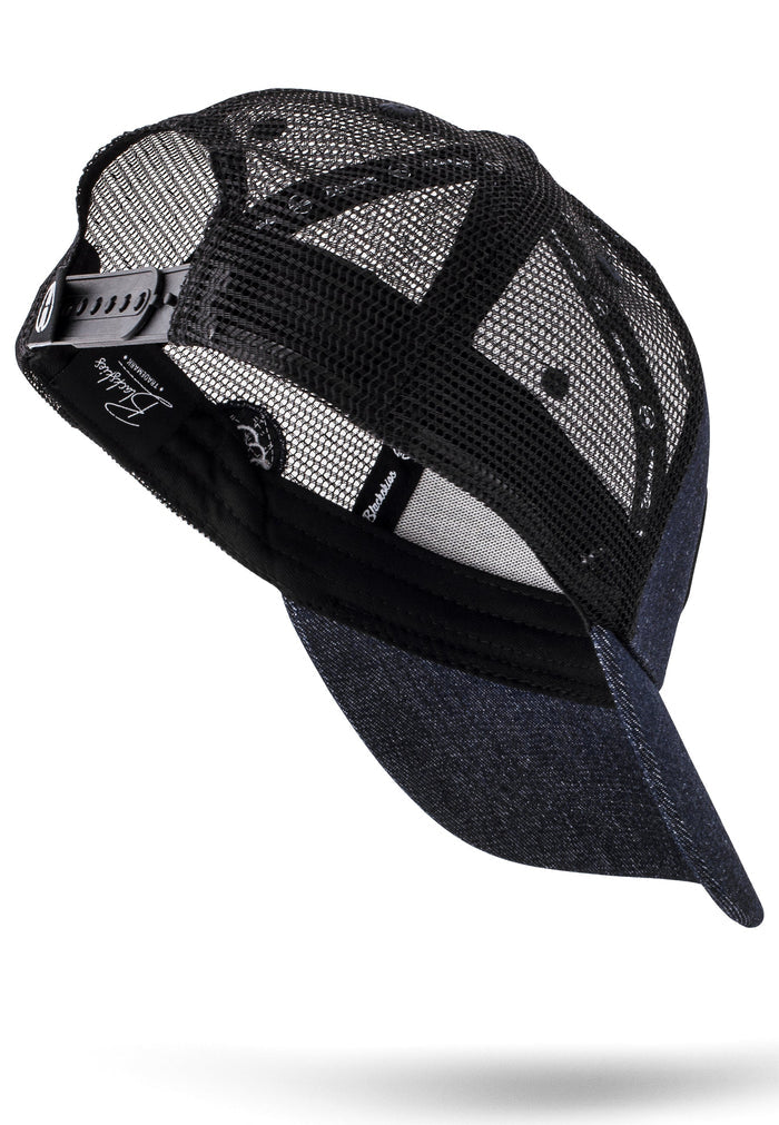 Blackskies-Razor-Trucker-Cap-Denim-Black-Baseball-Hat-Snap-Back-Visor