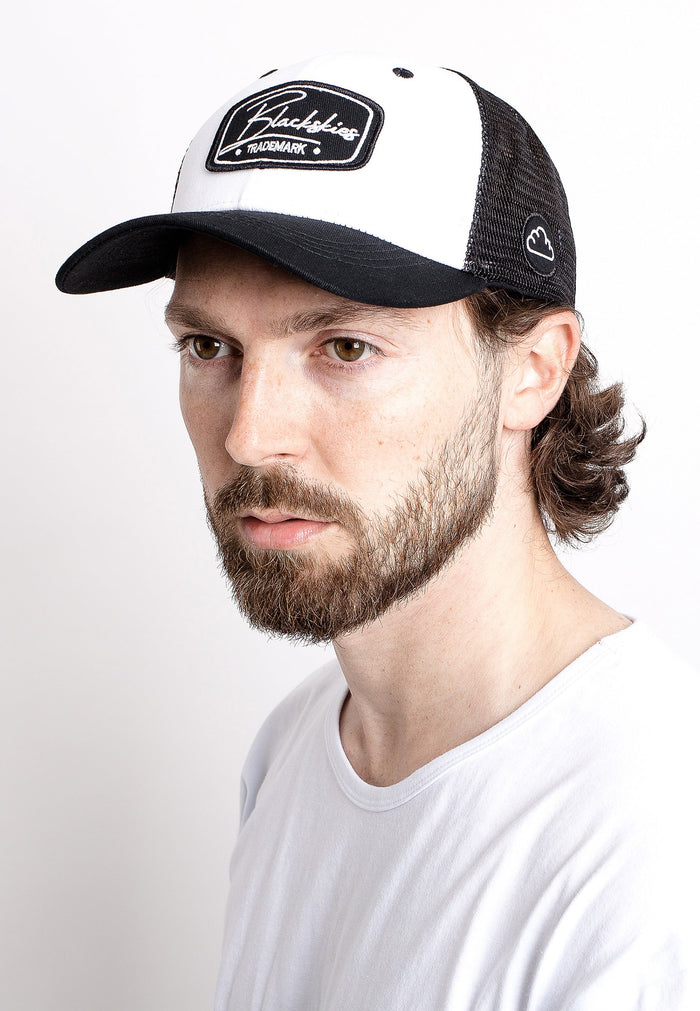 Blackskies-Razor-Baseball-Hat-White-Black-Black-Snapback-Trucker-Mesh-Model