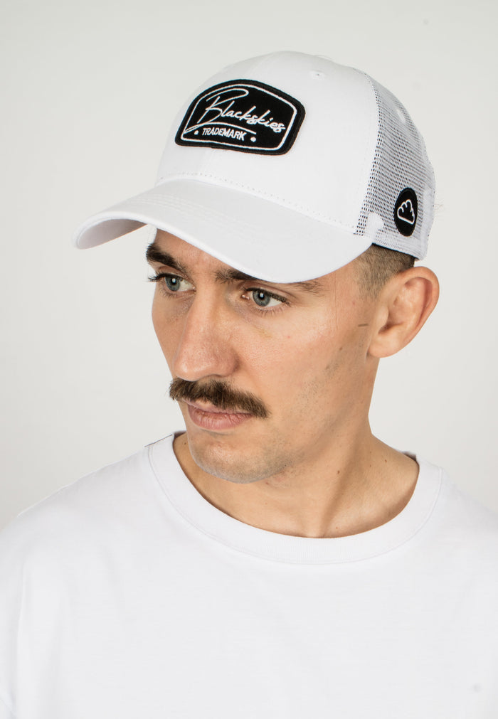 Blackskies-Race-Baseball-Cap-Snap-White-Model