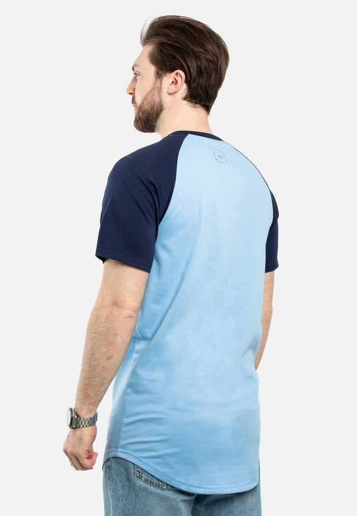 Blackskies-Round-Longline-Baseball-Short-Sleeve-T-Shirt-Sky-Blue-Navy-Blue-Back
