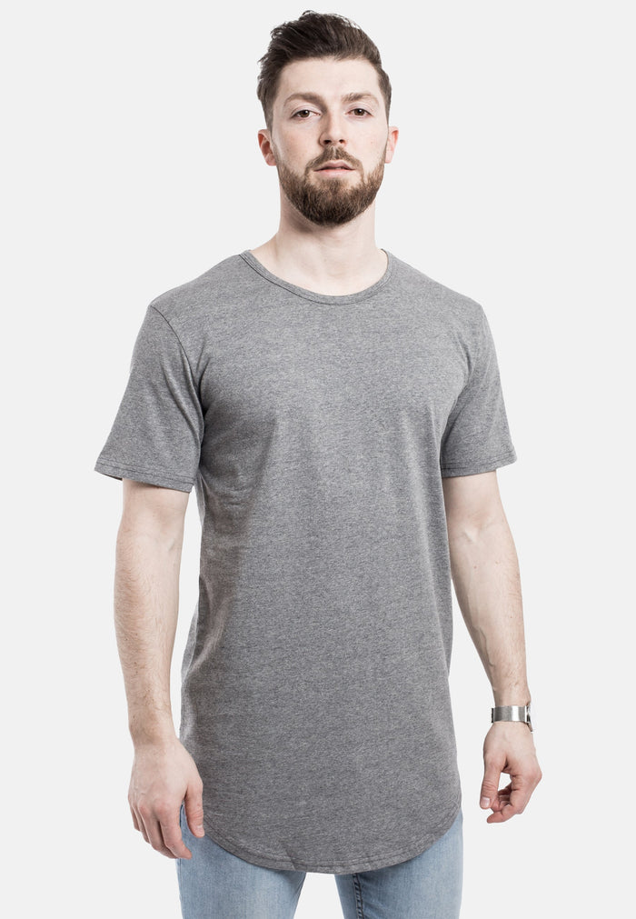 Blackskies-Round-Longline-T-Shirt-Grey-Curved-Hem-Front