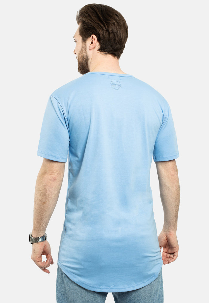 Blackskies-Round-Longline-T-Shirt-Sky-Blue-Mens-Curved-Tee-Back