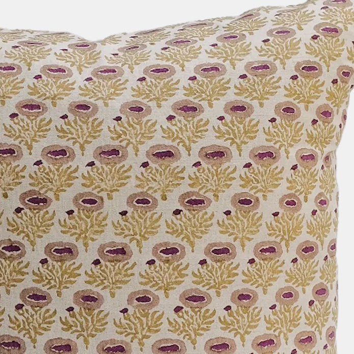 Rumi Plum Square Pillow
