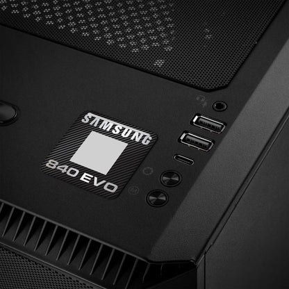 Samsung 840 EVO SSD 1"x1" Chrome Effect Domed Case Badge / Sticker Logo