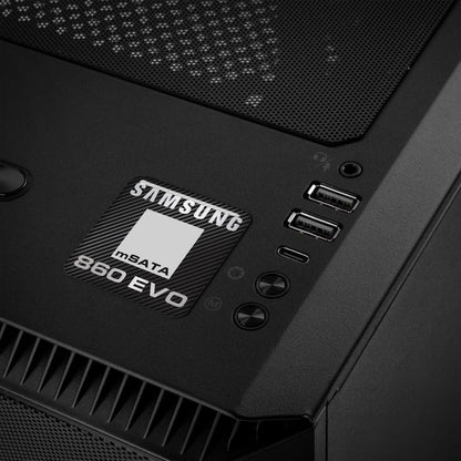 Samsung 860 EVO mSATA SSD 1"x1" Chrome Effect Domed Case Badge / Sticker Logo