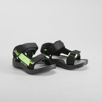 Sandalia deportiva negra y amarilla SEVEN FIVE