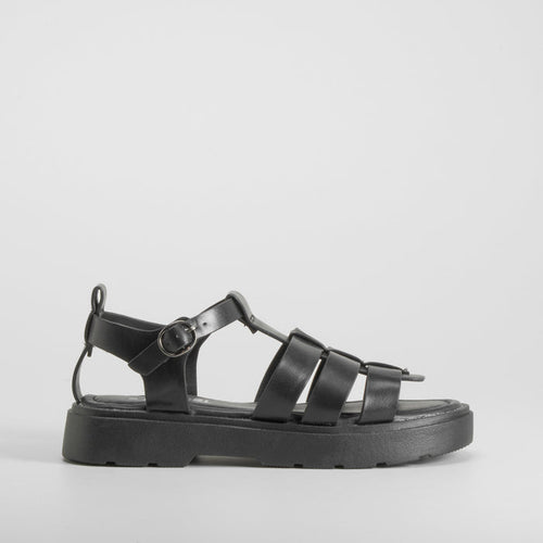 Sandalia plataforma negra OH GIRL