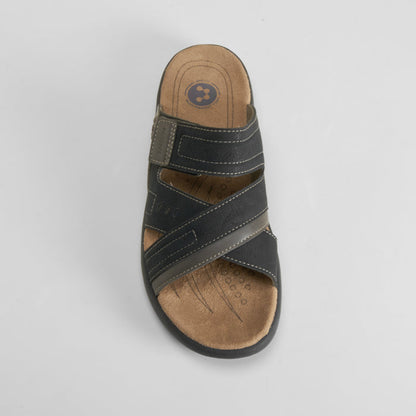 Sandalia Shock Absorber velcro negra COMFEET