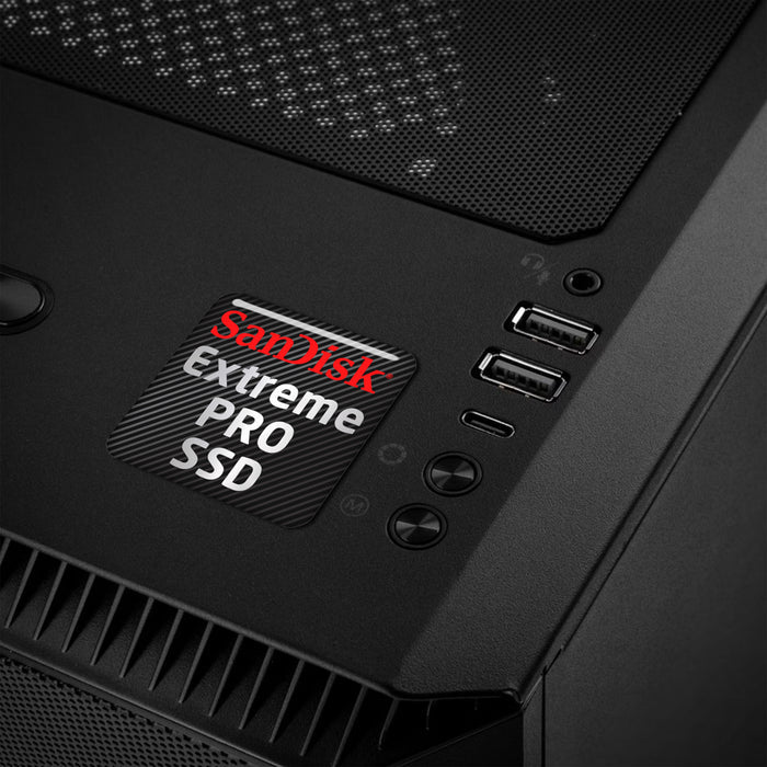 SanDisk Extreme Pro SSD 1"x1" Chrome Effect Domed Case Badge / Sticker Logo