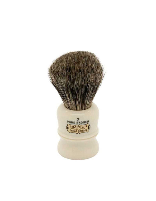 Simpson Duke D2 Pure Badger shaving brush with 21mm knot