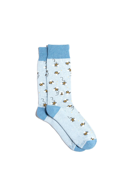 Conscious-Step-Socks-that-Protect-Bees-Blue-Bees