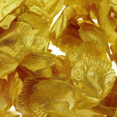 Solid Faux Rose Petals Table Confetti, 400-Piece, Metallic Gold