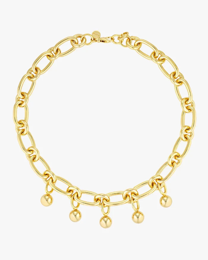Sphere Chain Necklace - Gold