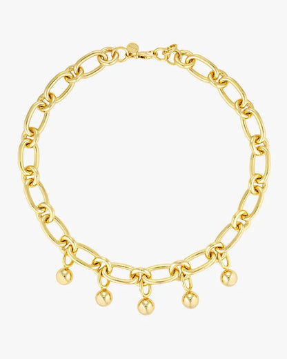 Sphere Chain Necklace - Gold