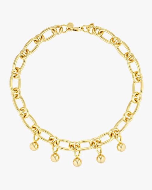 Sphere Chain Necklace - Gold