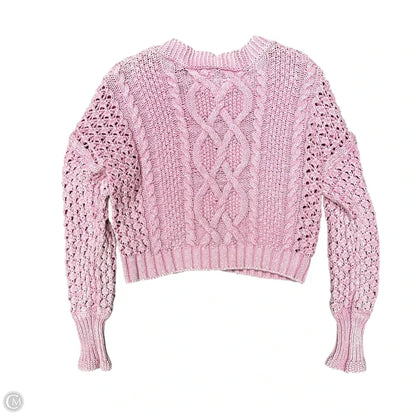 Sweater Cardigan By Pilcro In Pink, Size: Xs