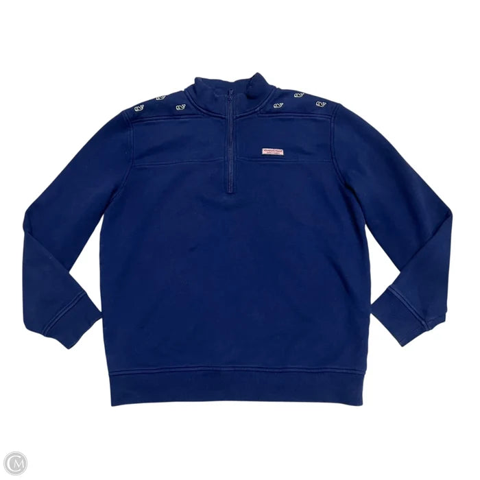 Sweatshirt Collar By Vineyard Vines In Blue, Size: M