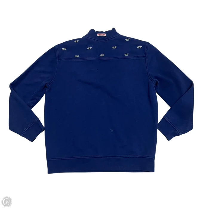 Sweatshirt Collar By Vineyard Vines In Blue, Size: M