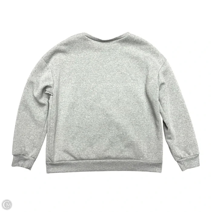 Sweatshirt Crewneck In Grey, Size: 1x