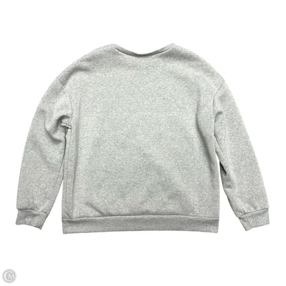 Sweatshirt Crewneck In Grey, Size: 1x