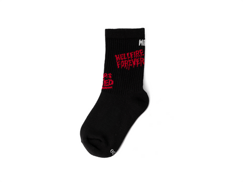 SX5416-008 | HELLFIRE SOCKS KID | BLACK