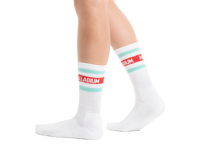 SX7381-001 | MID HEIGHT STR SOCKS | AQUA SKY