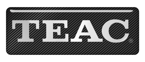 Teac 2.75"x1" Chrome Effect Domed Case Badge / Sticker Logo