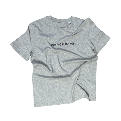 tee, running is boring, almost beige.