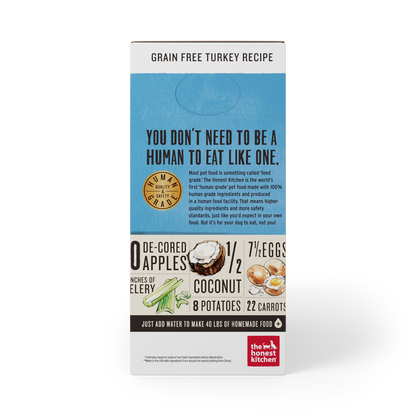 The Honest Kitchen Grain Free Turkey Recipe Dehydrated Dog Food