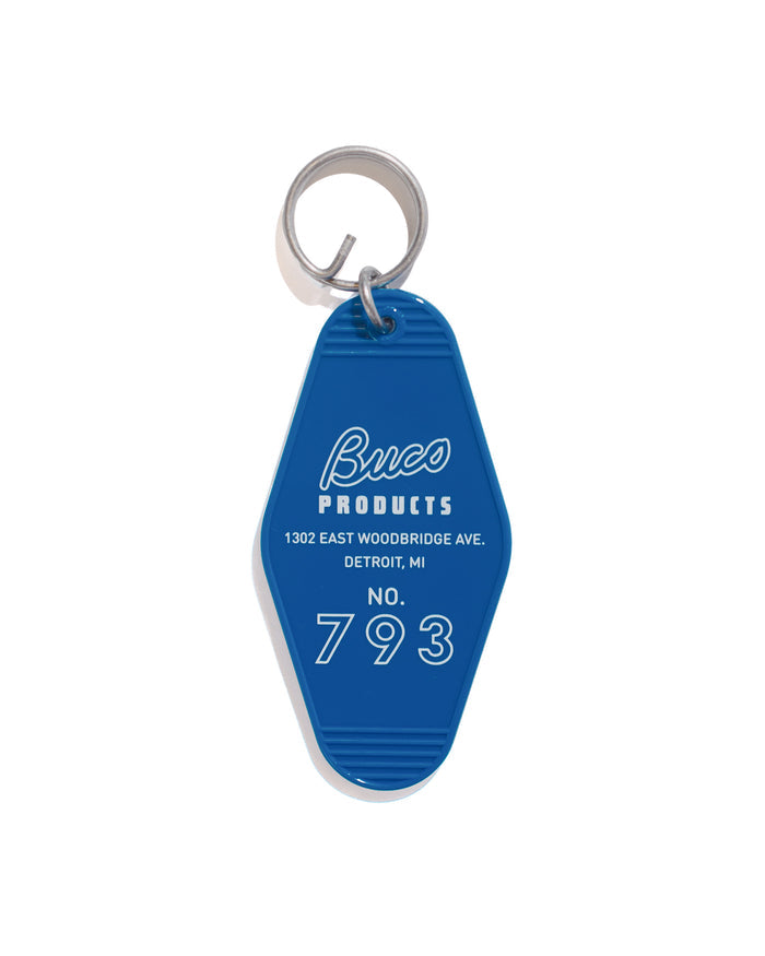 lost & found The Real McCoy's The Real McCoy's BA24103 Buco Motel Key Ring Blue