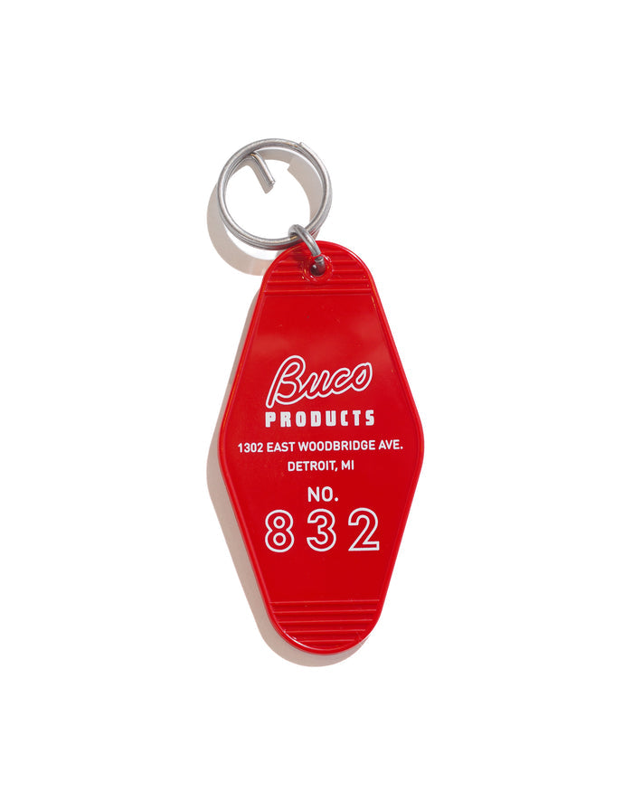 lost & found The Real McCoy's The Real McCoy's BA24103 Buco Motel Key Ring Red