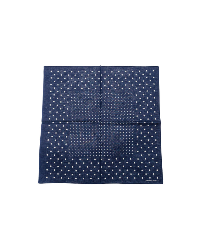lost & found The Real McCoy's The Real McCoy's MA22015 Bandana 'Dot' Navy