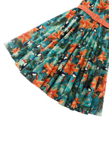 Daisy Tiki Toucan Halter Dress