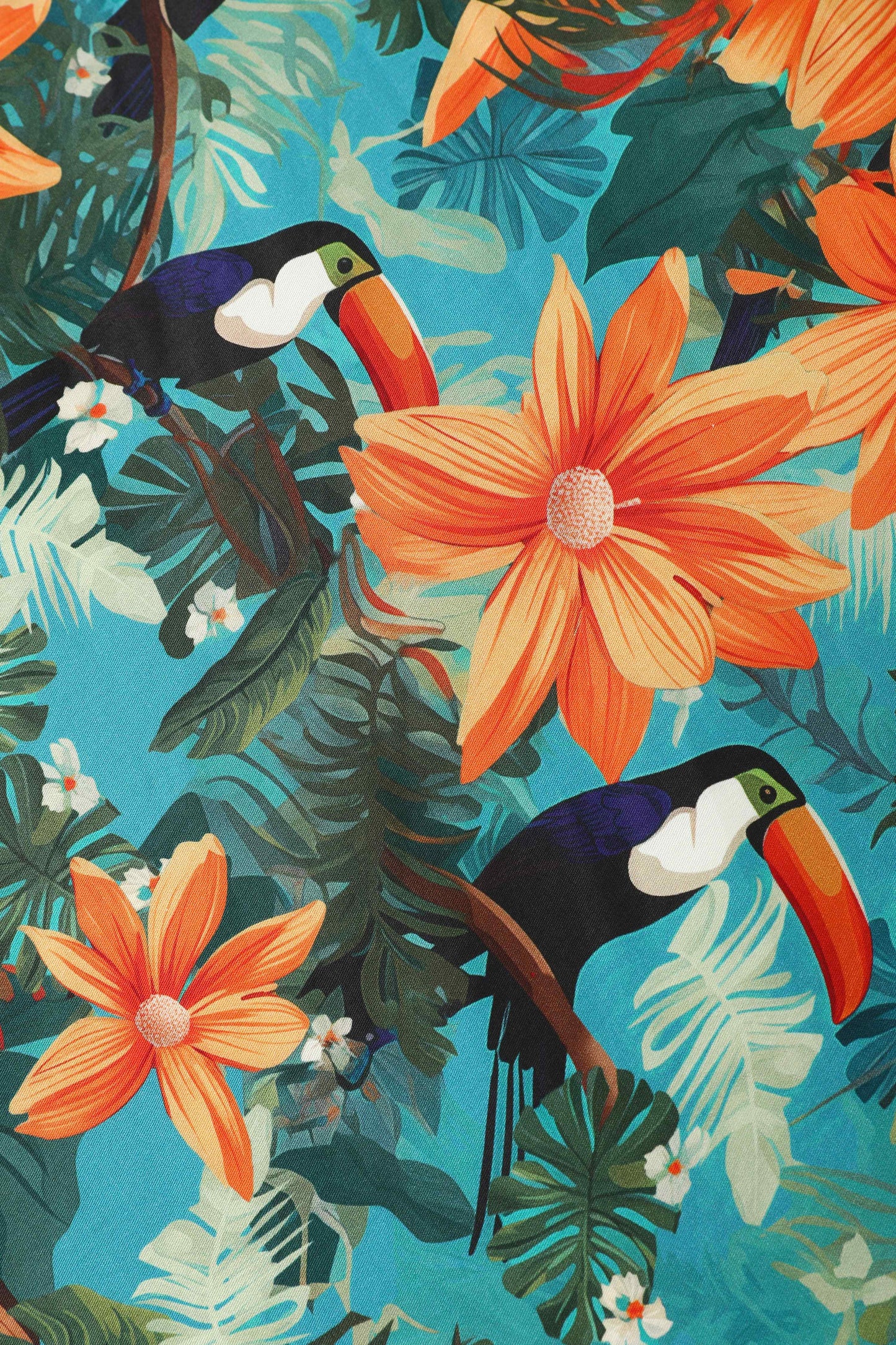 Daisy Tiki Toucan Halter Dress