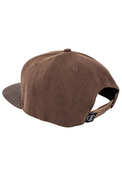 Blackskies-Vanguard-Snapback-Cap-Brown-Baseball-Hat-Snap