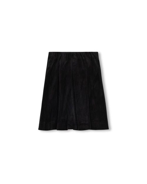 Velour Paneled Knee Skirt - Junees
