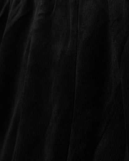 Velour Paneled Knee Skirt - Junees