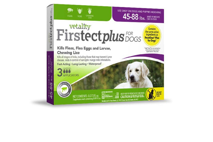 Vetality Firstect Plus Flea & Tick Dogs 3 Doses