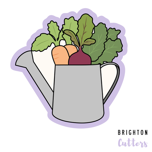 Watering Can with Veggies Cookie Cutter