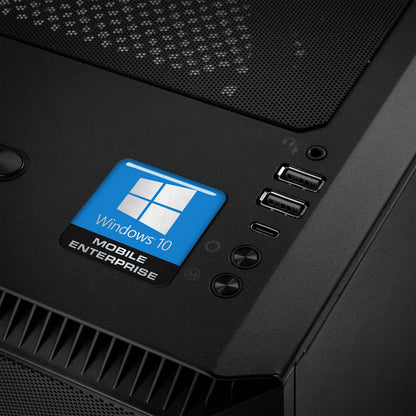 Windows 10 Mobile Enterprise 1"x1" Chrome Effect Domed Case Badge / Sticker Logo