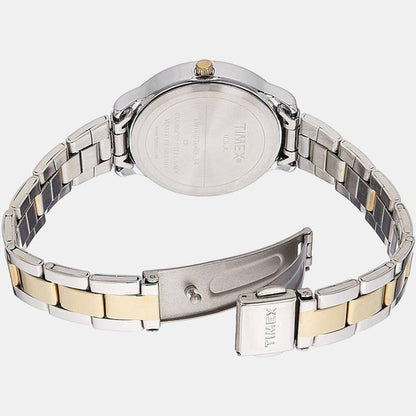 Timex Women Round Beige watch
