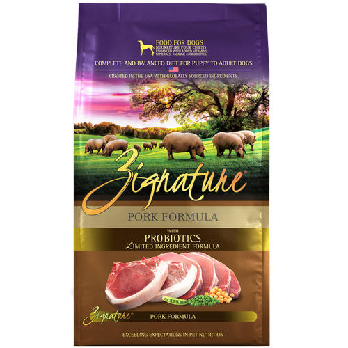Zignature Limited Ingredient Formula Grain Free Pork Dry Dog Food
